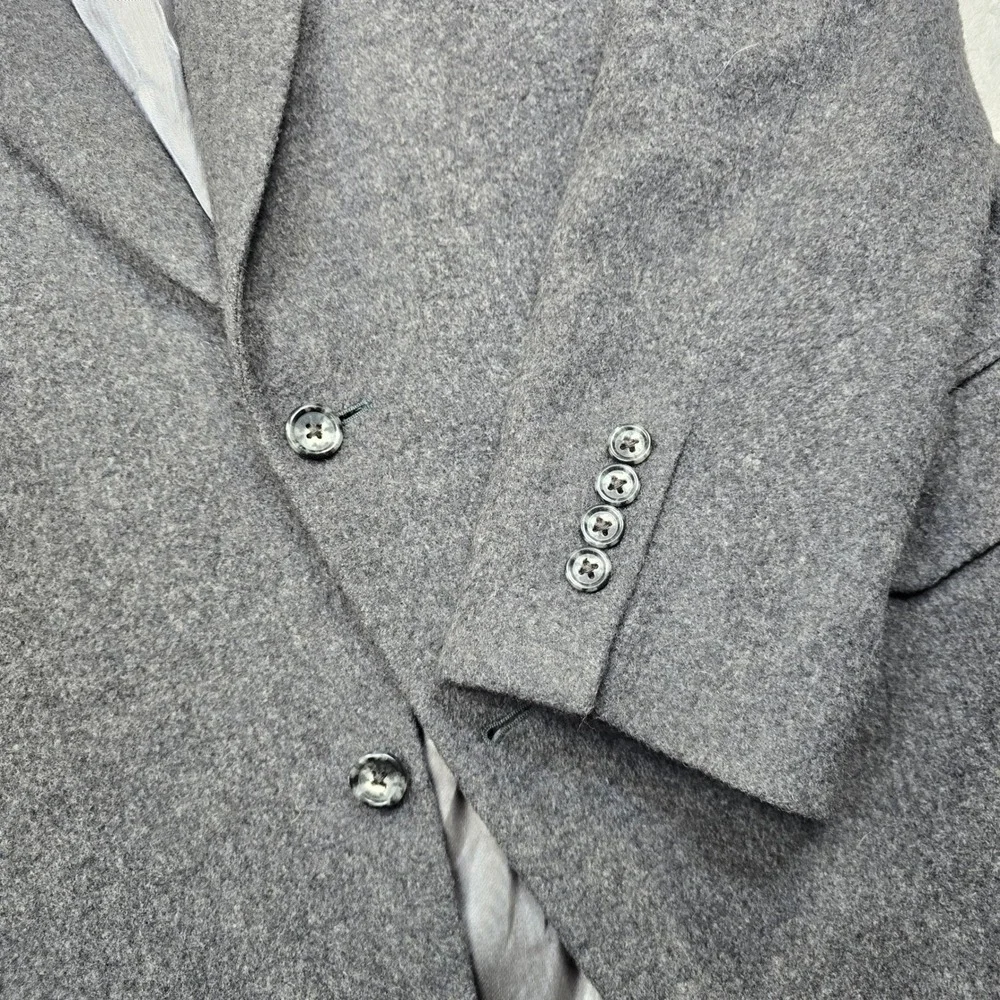 JsS A‎ Bank Gordon Camel Hair Blazer Mens 44L 44 Gray Sport Coat Jacket Soft!